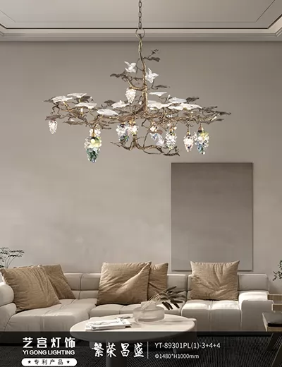 艺宫灯饰福星铜灯