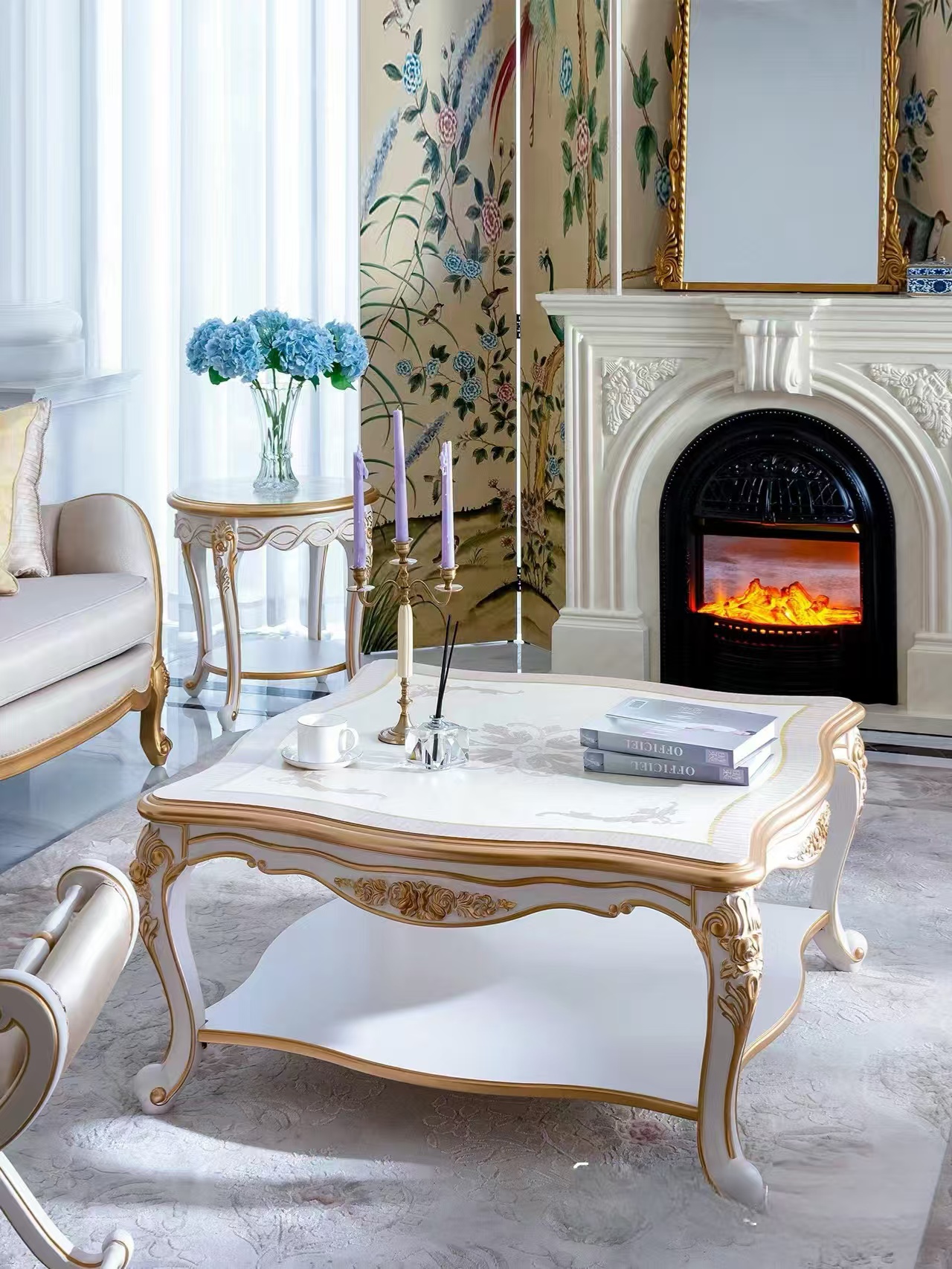 壁炉大师法式简约风木壁炉